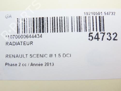 Køler RENAULT SCÉNIC III (JZ0/1_) 1.5 dCi (110 hp) 29294140