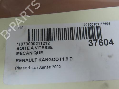 Used Gearbox Gearbox RENAULT KANGOO Express (FC0/1_) D 65 1.9 (FC0E, FC02, FC0J, FC0N) (64 hp) 9604693 9604693