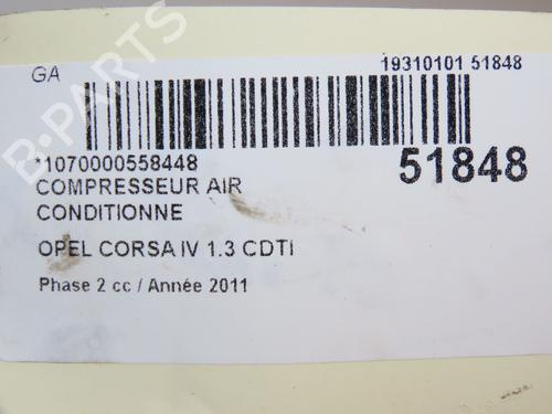 Used AC compressor OPEL CORSA D (S07) 1.3 CDTI (L08, L68) (75 hp) 26383506