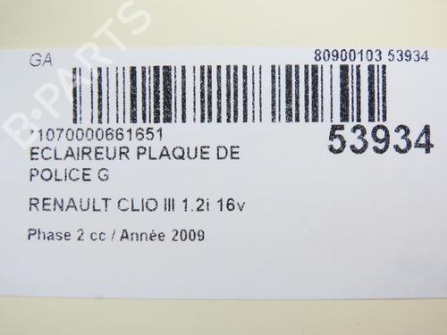 licence-plate-light-renault-clio-iii-br01-cr01-2005-2006-2007-2008-2009-2010-2011-2012-2013-2014-29263825 main image