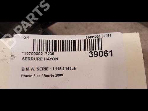 Tailgate lock BMW 1 (E81) 118 d | BP9614342C101 