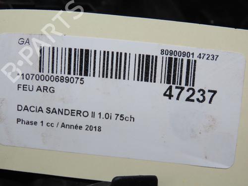 left-taillight-dacia-sandero-ii-2012-33132571 main image