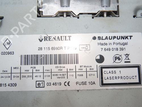Radio RENAULT LAGUNA III Grandtour (KT0/1) 1.5 dCi (KT0A, KT0R, KT02) | BP29216028E6 