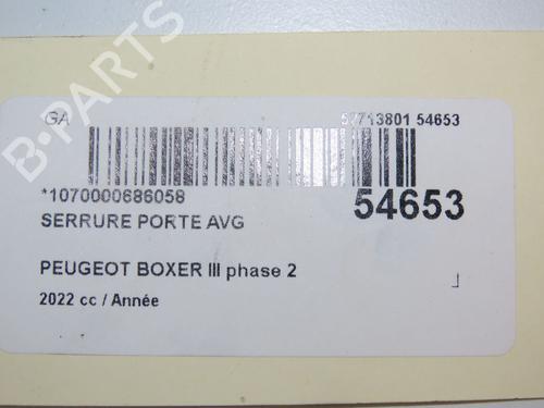 Front left lock PEUGEOT BOXER Van 2.2 BlueHDi 140 | BP30691888C98