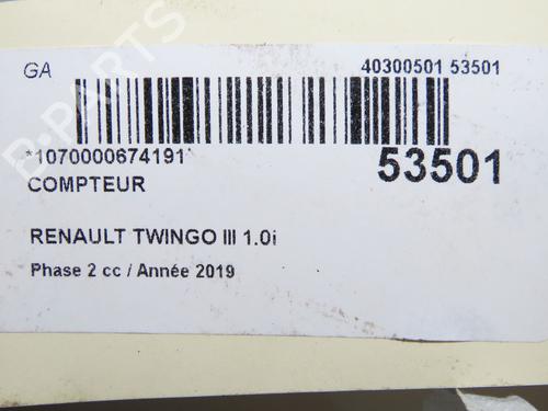 Instrument cluster RENAULT TWINGO III (BCM_, BCA_) 1.0 SCe 75 | BP32332345C47 - Image 6