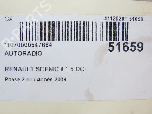 Used Radio Radio RENAULT SCÉNIC II (JM0/1_) 1.5 dCi (JM1E, JM16) (106 hp) 28830565 28830565