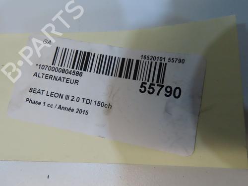 Alternator SEAT LEON (5F1) 2.0 TDI | BP38608316M7  - Image 5