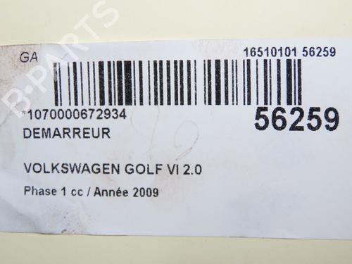 Starter VW GOLF VI (5K1) 2.0 TDI | BP32486102M8 