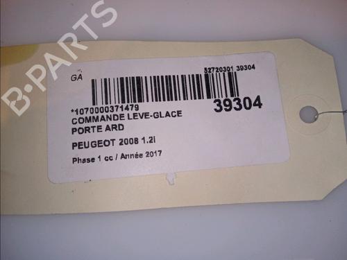 Used Right rear window switch PEUGEOT 2008 I (CU_) 1.2 THP 110 / PureTech 110 (110 hp) 11103043
