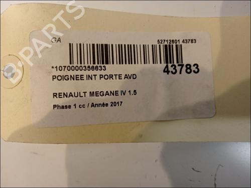 Used Front right interior door handle RENAULT MEGANE IV Grandtour (K9A/M/N_) 1.5 dCi 90 (90 hp) 11102365