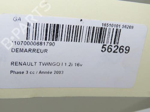 Used Starter Starter RENAULT TWINGO I (C06_) 1.2 16V (C06C, C06D, C06K) (75 hp) 31692721 31692721