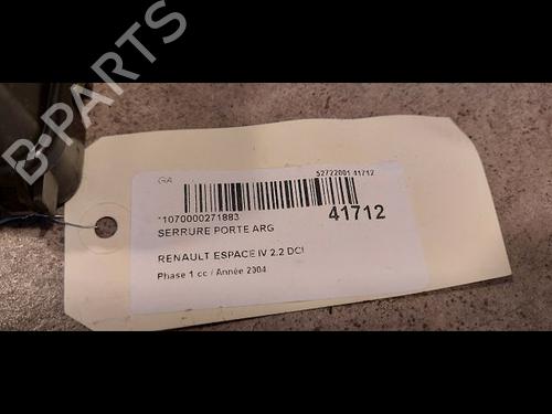 Rear left lock RENAULT ESPACE IV (JK0/1_) 2.2 dCi (JK0H) | BP9612732C100