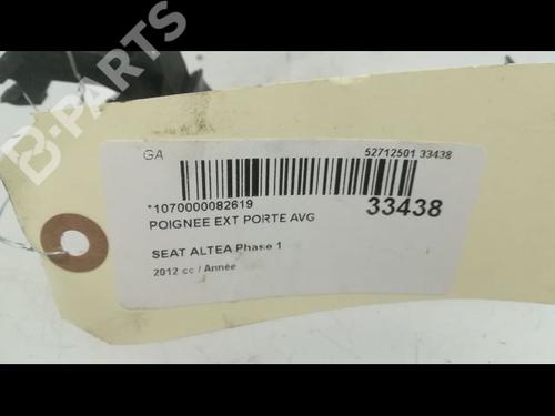 Front left exterior door handle SEAT ALTEA XL (5P5, 5P8) 2.0 TDI 16V | BP9596389C128 