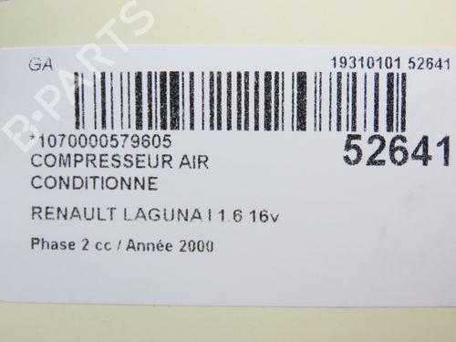 AC compressor RENAULT LAGUNA I (B56_, 556_) 1.6 16V (B568, B561) | BP28829248M34 