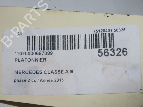 Interior roof light MERCEDES-BENZ A-CLASS (W176) A 160 CDI / d (176.011) | BP31242586I8 - Image 6