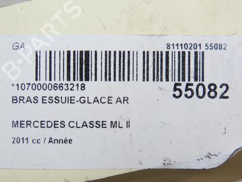 Used Rear windshield wiper arm MERCEDES-BENZ M-CLASS (W166) ML 250 CDI / BlueTEC 4-matic (166.004, 166.003) (204 hp) 29294236