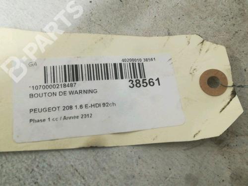 Warning switch PEUGEOT 208 I (CA_, CC_) 1.6 HDi | BP9606305I22 