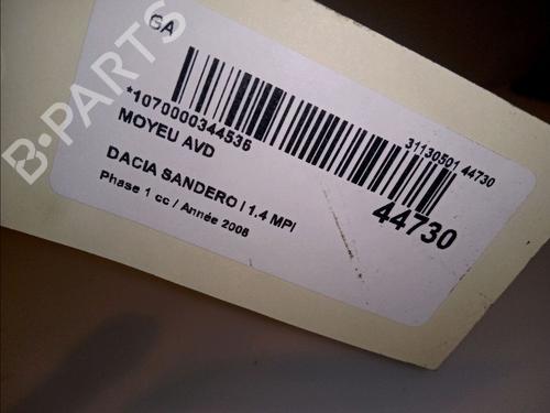 Left front steering knuckle DACIA SANDERO 1.4 (BS0C, BS0A, BS0G, BS1F, BS0E) | BP14875718M25