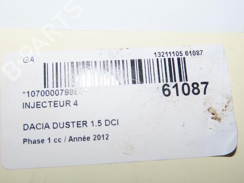 Injector DACIA DUSTER (HS_) 1.5 dCi (HSMC) | BP38256196M100 - Image 4