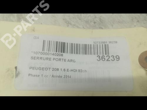 Rear left lock PEUGEOT 208 I (CA_, CC_) 1.6 HDi | BP9600953C100 