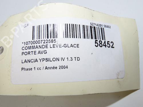Left front window switch LANCIA YPSILON (843_) 1.3 JTD (843.AXD11, 843.AXD1A) | BP38256262I27 - Image 4