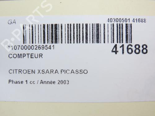 Instrument cluster CITROËN XSARA PICASSO (N68) 2.0 HDi | BP9612539C47 