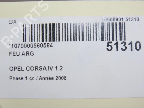 Venstre baglygte OPEL CORSA D (S07) 1.2 (L08, L68) (80 hp) 28832767