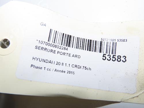 Serratura posteriore destra Serratura posteriore destra HYUNDAI i20 II (GB, IB) 1.1 CRDi (75 hp) 36396184 36396184