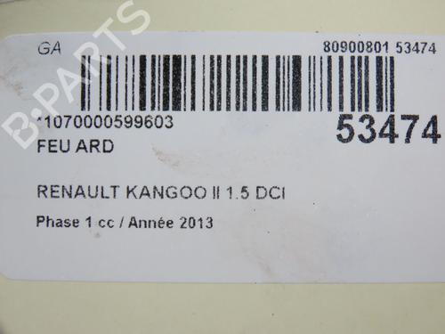 Used Right taillight RENAULT KANGOO / GRAND KANGOO II (KW0/1_) 1.5 dCi 90 (KW05, KW08, KW0G, KW11) (90 hp) 28802296