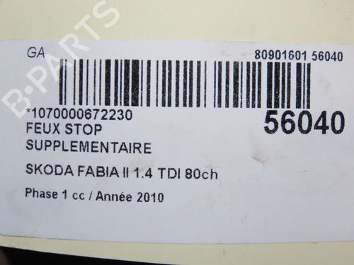 Third brake light SKODA FABIA II (542) 1.4 TDI | BP30824940L11 - Image 5