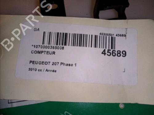 Used Instrument cluster PEUGEOT 207 (WA_, WC_) 1.4 16V (88 hp) 11101412