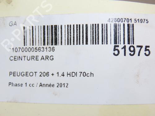 Used Rear left belt tensioner PEUGEOT 206+ (2L_, 2M_) 1.4 HDi eco 70 (68 hp) 28830752