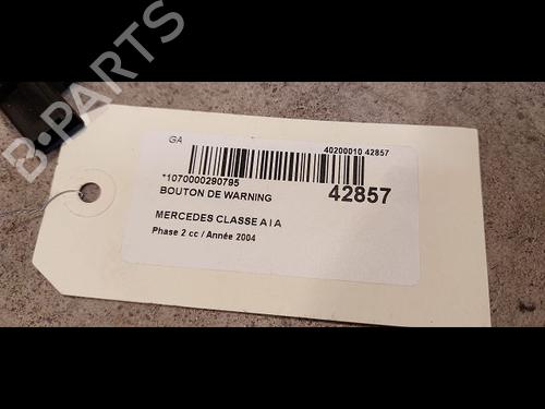 Used Warning switch MERCEDES-BENZ A-CLASS (W168) A 170 CDI (168.009, 168.109) (95 hp) 23174246
