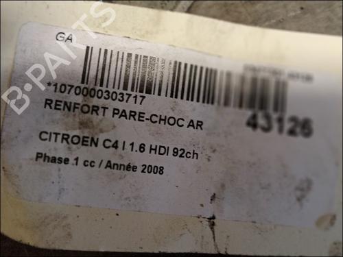 Used Rear bumper reinforcement CITROËN C4 I (LC_) 1.6 HDi (90 hp) 9616764