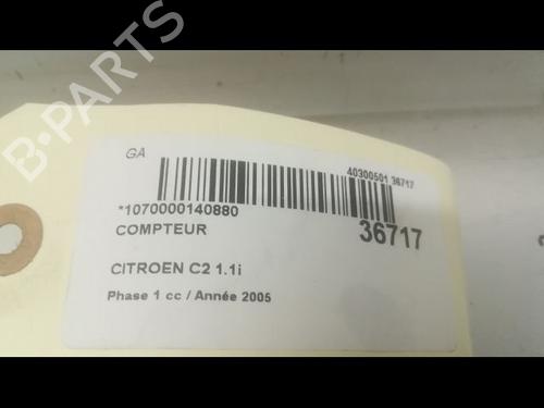 Used Instrument cluster CITROËN C2 (JM_) 1.1 (60 hp) 9599906