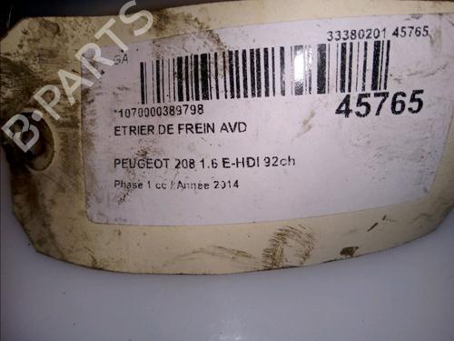 Right front brake caliper PEUGEOT 208 I (CA_, CC_) 1.6 HDi | BP14877734M104