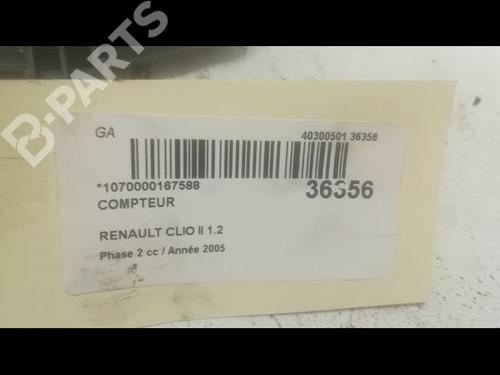 Instrument cluster RENAULT CLIO II (BB_, CB_) 1.2 (BB0A, BB0F, BB10, BB1K, BB28, BB2D, BB2H, CB0A,... | BP9601813C47 