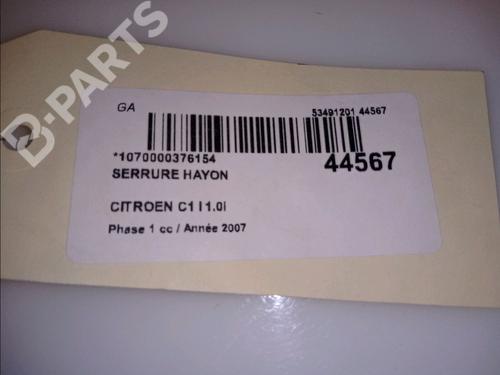 Tailgate lock CITROËN C1 (PM_, PN_) 1.0 | BP11103750C101 