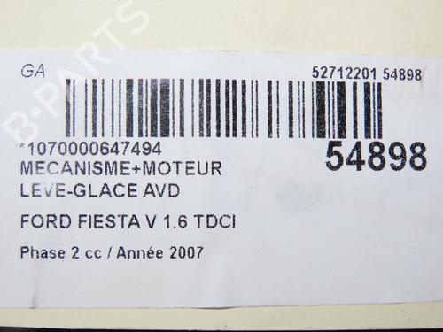 Front right window mechanism FORD FIESTA V (JH_, JD_) 1.6 TDCi | BP29469761C23 