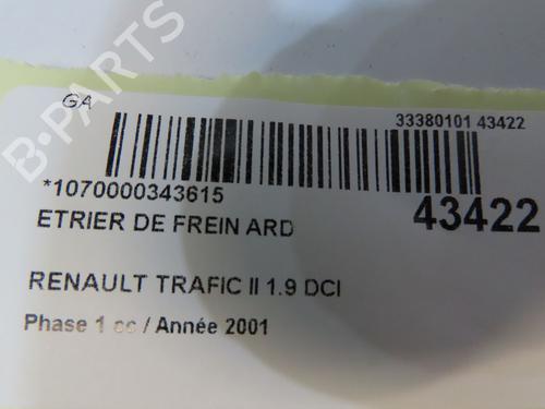 Used Right rear brake caliper Right rear brake caliper RENAULT TRAFIC II Van (FL) 1.9 dCi 100 (FL0C, FL0K, FL0B) (101 hp) 14877068 14877068