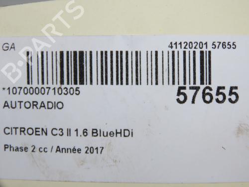 Radio CITROËN C3 II (SC_) 1.6 BlueHDi 75 | BP32511455E6 