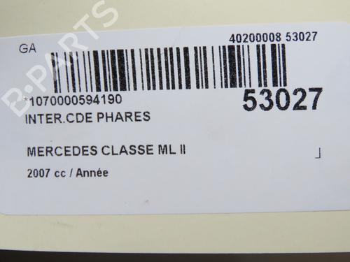 Headlight switch MERCEDES-BENZ M-CLASS (W164) ML 320 CDI 4-matic (164.122) | BP36657612I24 - Image 3