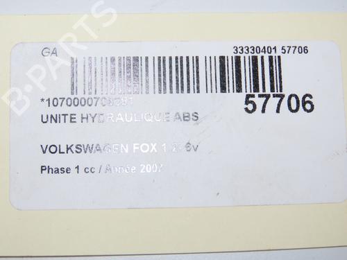 ABS pump VW FOX Hatchback (5Z1, 5Z3, 5Z4) 1.2 | BP32377335M43 