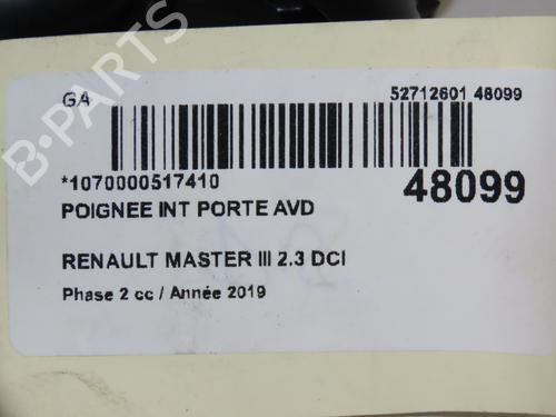 Used Front right interior door handle RENAULT KANGOO Express (FW0/1_) 1.2 TCe 115 (FW02, FW14) (115 hp) 17662865