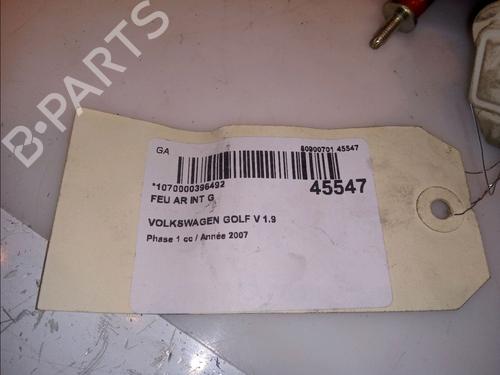 Used Left tailgate light VW GOLF V (1K1) 1.9 TDI (90 hp) 12954391