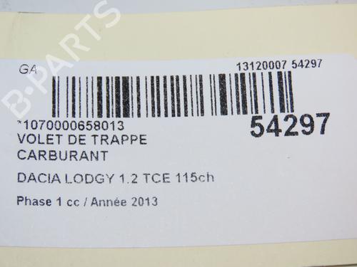 Używane Klapa wlewu paliwa DACIA LODGY (JS_) 1.2 TCe (JSAY, JSM0) (115 hp) 28828721
