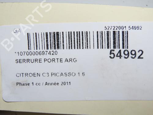 Used Rear left lock CITROËN C3 Picasso (SH_) 1.6 HDI 90 (92 hp) 32332387