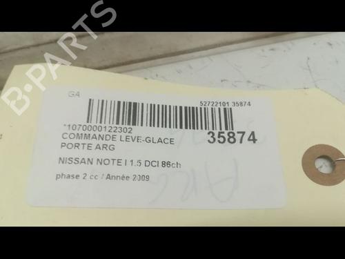 Used Left rear window switch NISSAN NOTE (E11, NE11) 1.5 dCi (86 hp) 9598424