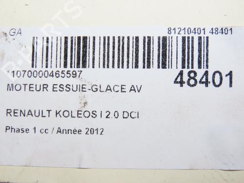 Front wiper motor RENAULT KOLEOS I (HY_) 2.0 dCi (HY0K) | BP28802363M29 