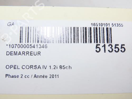 Starter OPEL CORSA D (S07) 1.2 (L08, L68) | BP28828979M8 - Image 3